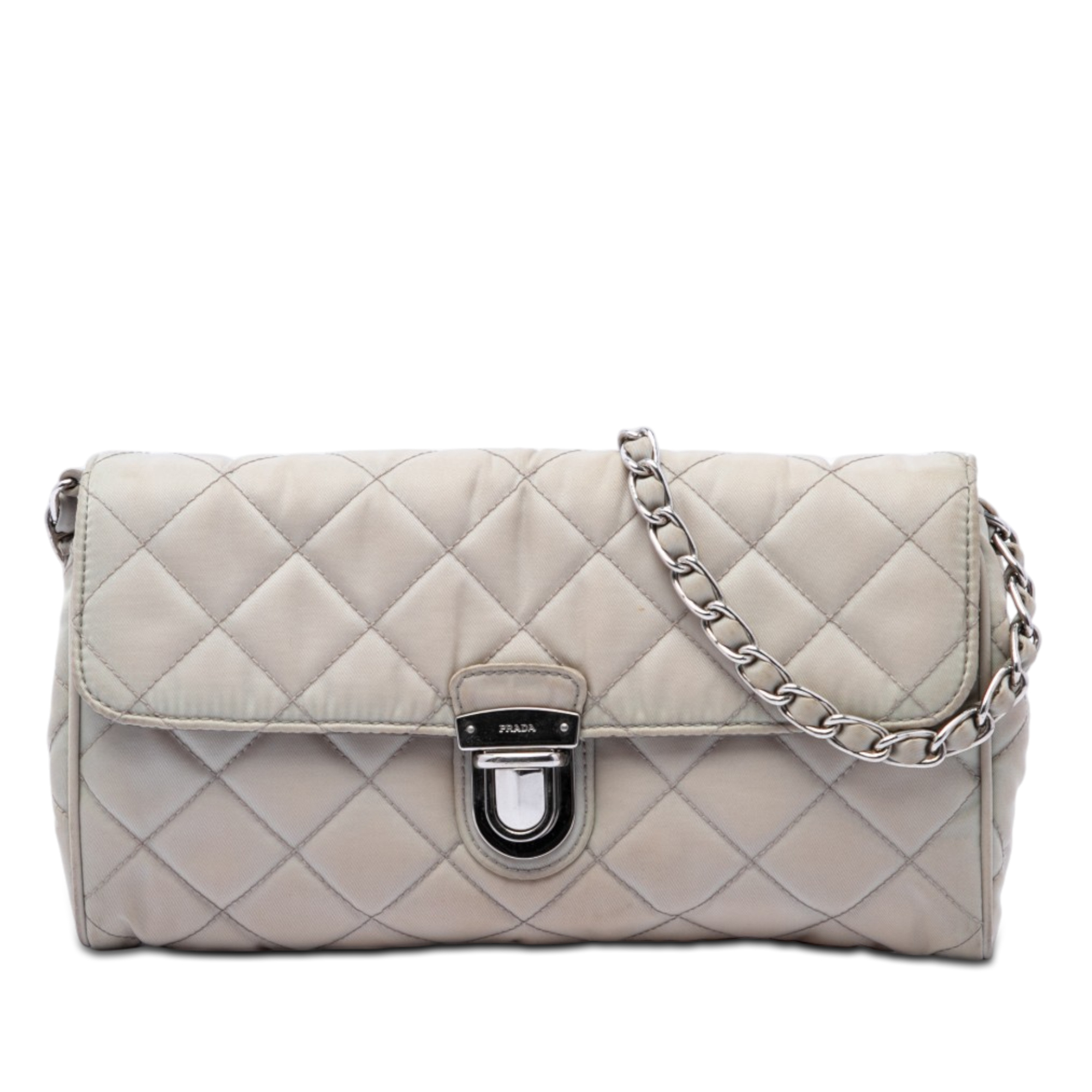 Pre-Loved Prada Impuntu Tessuto Chain Crossbody